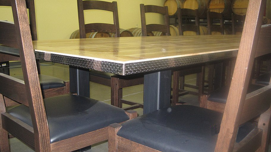Troegs Brewery table and chairs
